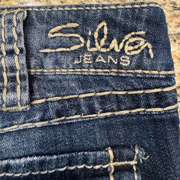 Silver Jeans Women’s Size 31 Mckenzie Capri Flap Pockets Stretch Denim - Picture 7 of 12